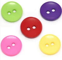 50 Botones redondos - Resina - 15mm