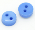 100 Botones pequeños azules - 6 mm